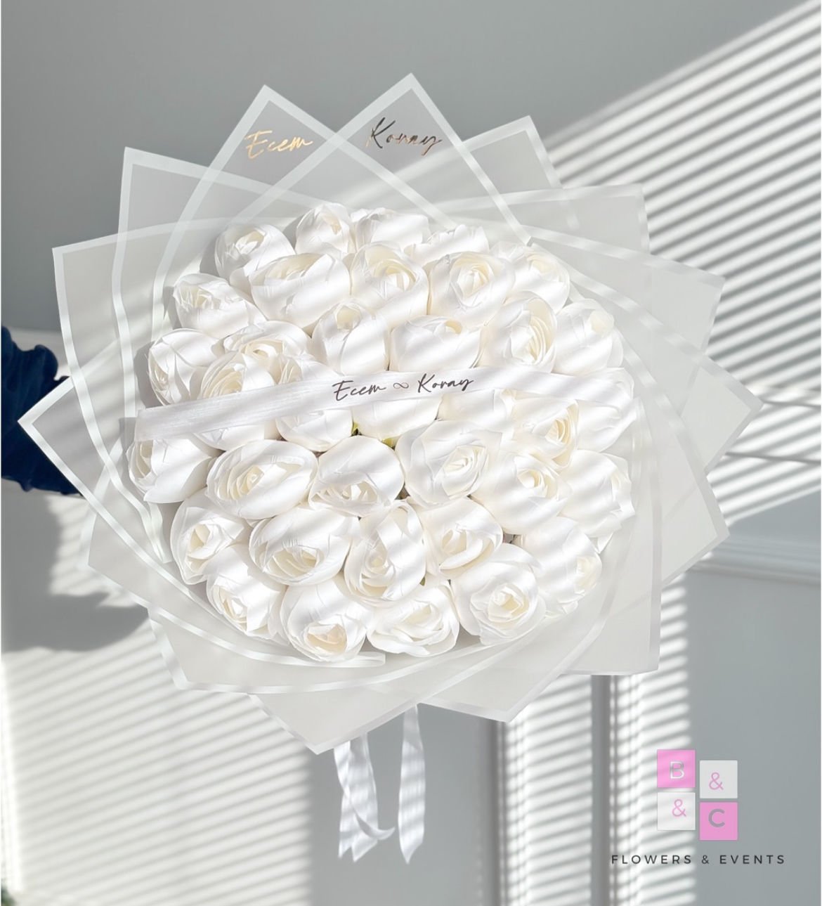 2'li Set-Solmayan Şakayıklı İsteme Çiçeği & İsteme Çikolatası