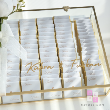 2'li Set-Solmayan Şakayıklı Tüllü İsteme Çiçeği & İsteme Çikolatası