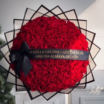 99 Güllü İsteme Çiçeği&İsteme Çikolatası