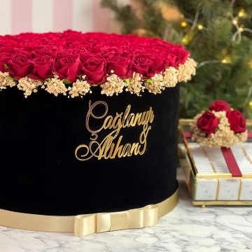 2'li Set -Mega Boy İsteme Çiçeği ve İsteme Çikolatası