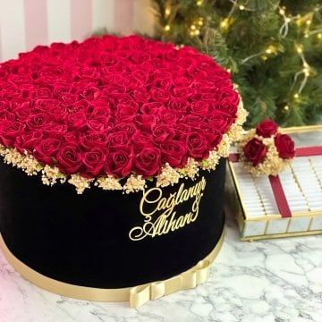 2'li Set -Mega Boy İsteme Çiçeği ve İsteme Çikolatası