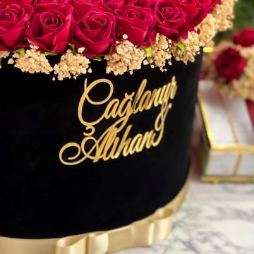 2'li Set -Mega Boy İsteme Çiçeği ve İsteme Çikolatası