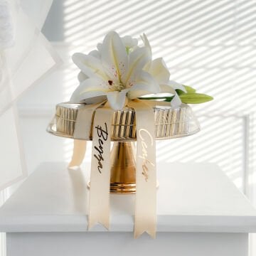 Lilyum Süslemeli İsteme Çikolatası- 100 adet