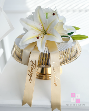 Lilyum Süslemeli İsteme Çikolatası- 100 adet