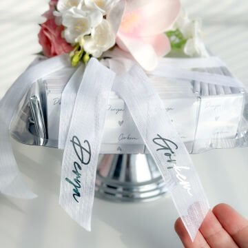 Kare Stand İsteme Çikolatası Gümüş - 100 adet