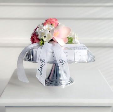 Kare Stand İsteme Çikolatası Gümüş - 100 adet