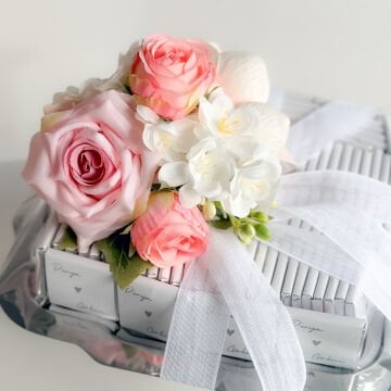 Kare Stand İsteme Çikolatası Gümüş - 100 adet