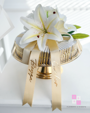 2'li Set - Lilyum ve Solmayan Şakayıklı İsteme Çiçeği&İsteme Çikolatası