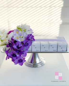 Nergis Süslemeli İsteme Çikolatası- 100 adet