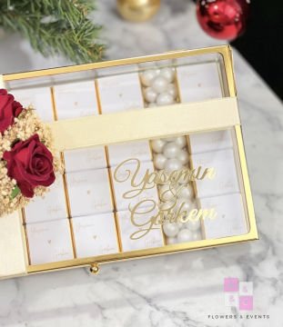 2'li Set - Orta boy İsteme Çiçeği & İsteme Çikolatası