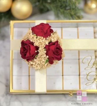 2'li Set - Orta boy İsteme Çiçeği & İsteme Çikolatası