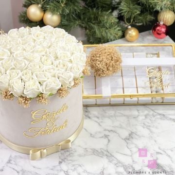 2'li Set - Orta boy İsteme Çiçeği & İsteme Çikolatası