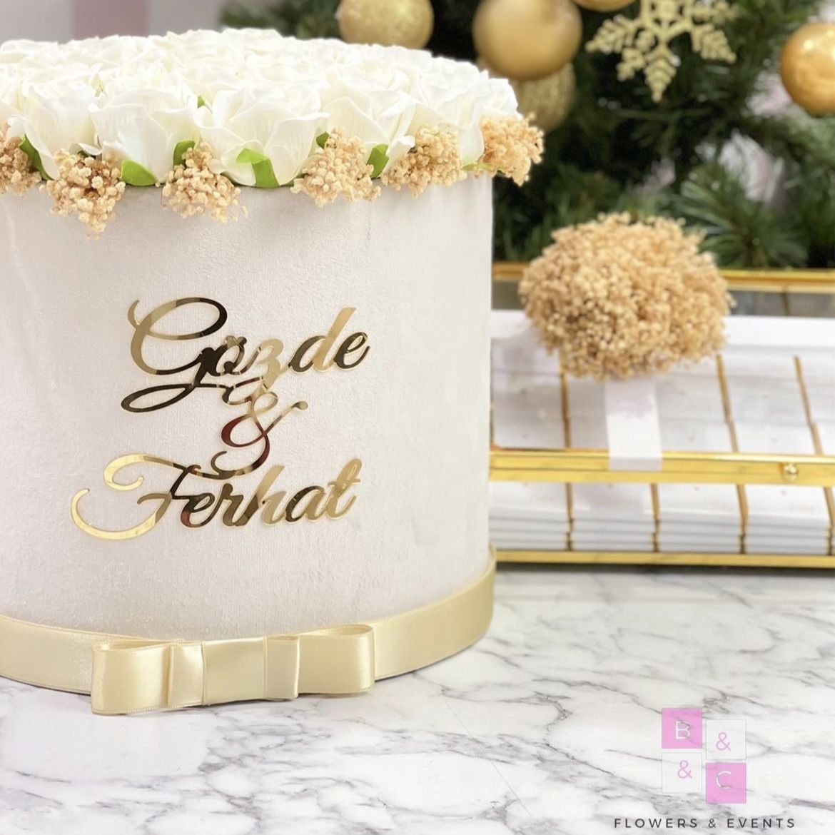 2'li Set - Orta boy İsteme Çiçeği & İsteme Çikolatası