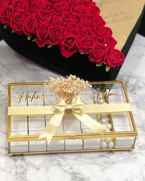 2'li Set - Kalpli İsteme Çiçeği & İsteme Çikolatası