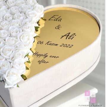 2'li Set - Kalpli İsteme Çiçeği & İsteme Çikolatası