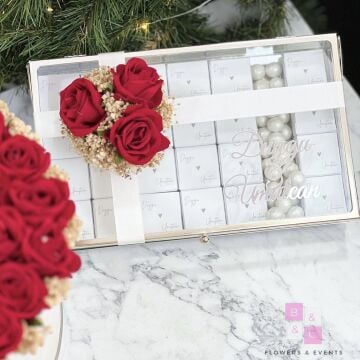 2'li Set - Orta boy İsteme Çiçeği & İsteme Çikolatası