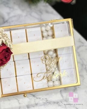 2'li Set - Büyük Boy İsteme Çiçeği ve İsteme Çikolatası