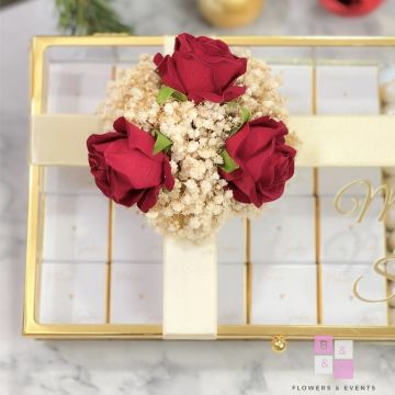 2'li Set - Büyük Boy İsteme Çiçeği ve İsteme Çikolatası