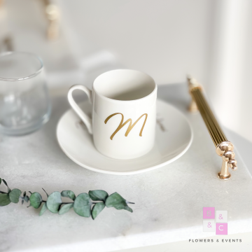 Mermer Damat Kahve Tepsisi