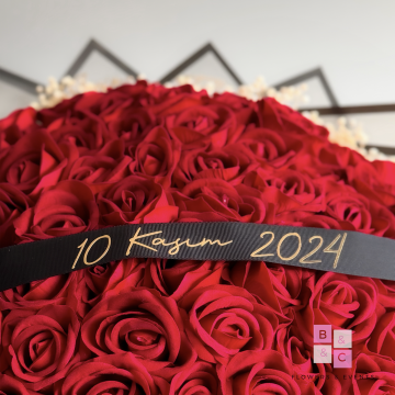 Mega Boy İsteme Çiçeği - Kırmızı Gül