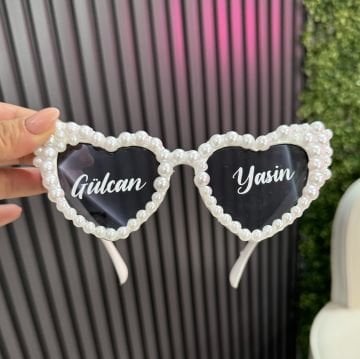 İncili Gelin-Damat Gözlüğü
